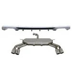 Difuzor Bara Spate cu Sistem de evacuare AUDI A3 8V Facelift Sedan (2016-2019) S3 Design Bara Standard Performance AutoTuning