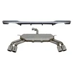 Difuzor Bara Spate cu Sistem de evacuare AUDI A3 8V Facelift Sedan Convertible (2016-2019) S3 Design Bara S Line Performance AutoTuning