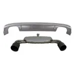 Difuzor Bara Spate cu Sistem de evacuare Negru AUDI A3 8V Hatchback Sportback (2012-2015) S3 Design Performance AutoTuning