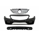 Bara Fata & Grila si Difuzor cu ornamente evacuare MERCEDES C-Class W205 S205 (2014-2018) C63 Design Performance AutoTuning