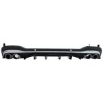 Difuzor Bara Spate Mercedes GLC SUV X253 Facelift (2020-) GLC43 Design Evacuare Crom Performance AutoTuning