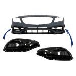 Grile Laterale Bara Fata Negru Lucios Mercedes CLA W117 C117 Facelift (2016-2018) CLA45 Design Performance AutoTuning