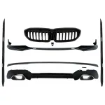 Pachet Exterior Extensii BMW Seria 3 G20 Sedan G21 Touring (2018-2022) M340i Design Negru Lucios Performance AutoTuning