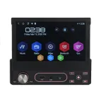 Navigatie Auto Multimedia cu GPS 1DIN cu ecran retractabil, 7 inch, Android 10, 2GB RAM + 16 GB ROM, Internet, 4G, Aplicatii, Waze, Wi-Fi, USB, Bluetooth, Mirrorlink