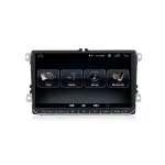 Navigatie Auto Multimedia cu GPS Android VW Golf 5 6 Passat B6 B7 CC Tiguan Touaran Jetta Eos Polo Amarok, 9 inch, Internet, 4G, Aplicatii, Waze, Wi-Fi, USB, Bluetooth, Mirrorlink