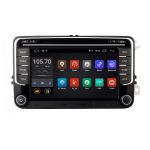 Navigatie Auto Multimedia cu GPS VW Golf 5 6 Passat B6 B7 CC Eos Tiguan Touran Jetta Polo Sharan Amarok Caddy, 4 GB RAM + 64 GB ROM, Slot Sim 4G pentru Internet, Carplay, Android USB, Wi-Fi, Bluetooth