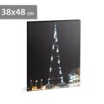 Tablou cu Iluminare LED, Burj Kalifa, Baterii 2xAA, 38x48cm