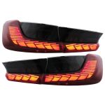 Stopuri LED BMW Seria 3 G20 G28 M3 G80 Sedan (2018-2022) Rosu Fumuriu cu Semnal Dinamic Performance AutoTuning