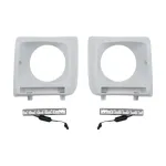 Carcasa faruri cu Lumini de zi dedicate LED DRL Mercedes G-class W463 (1989-2012) G65 Design Crom Performance AutoTuning