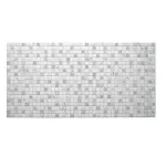 Panou decorativ, PVC, model mozaic, nuante gri si alb, 96x48.5cm GartenVIP DiyLine