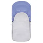 Sac de dormit pentru copii, bebelusi, cu husa, gri si albastru, 90x43/35 cm, Springos GartenVIP DiyLine