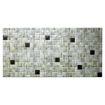 Panou decorativ, PVC, model mozaic, striat, nuante gri, 96x48.5 cm GartenVIP DiyLine