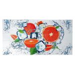 Panou decorativ, PVC, model portocale, alb si portocaliu, 96x48.5 cm GartenVIP DiyLine