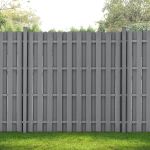 [neu.holz] Gard gradina AAWP-991x WPC,  185 x 193 cm, lemn/plastic, gri HausGarden Leisure
