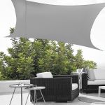 Copertina soare Sonnensegel  3 x 4 m gri deschis [en.casa] HausGarden Leisure