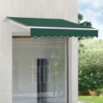 Paravan solar Bitonto 350 x 250 cm verde inchis unghi inclinare reglabil [en.casa] HausGarden Leisure