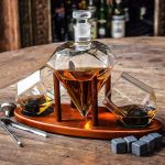 Set decantor whisky diamant Deluxe StarHome GiftGalaxy