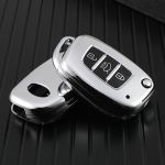 Husa TPU Cheie Briceag Hyundai Sonata Silver Model 2 AutoProtect KeyCars