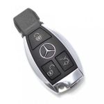 Carcasa Cheie Smartkey Mercedes Benz 3 Butoane Cromat Model nou AutoProtect KeyCars