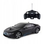 MASINA CU TELECOMANDA BMW i8 NEGRU CU SCARA 1 LA 18 SuperHeroes ToysZone