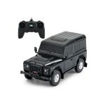 MASINA CU TELECOMANDA LAND ROVER DEFENDER NEGRU CU SCARA 1 LA 24 SuperHeroes ToysZone