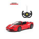 MASINA CU TELECOMANDA FERRARI 458 ROSIE SCARA 1 LA 14 SuperHeroes ToysZone