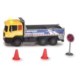 DICKIE ECHIPA DE UTILAJE CAMION CU SEMNE DE CIRCULATIE 17CM SuperHeroes ToysZone