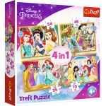 PUZZLE TREFL 4IN1 DISNEY PRINCESS -  ZIUA FERICITA SuperHeroes ToysZone