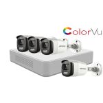 Sistem supraveghere video Hikvision 4 camere 2MP  ColorVU FullTime FULL HD SafetyGuard Surveillance