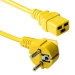 Cablu de alimentare UPS 230V, 16A, 3M, Schuko la IEC C19, Galben NewTechnology Media