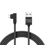 Cablu de date Micro USB, Gamer, executie 90° - negru, 2m -2A Best CarHome