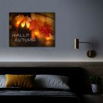 Tablou LED - "Hello Autumn" - 2 x AA, 40 x 30 cm Best CarHome