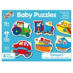 Baby Puzzles: Set de 6 puzzle-uri Transport (2 piese) PlayLearn Toys