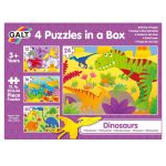 Set 4 puzzle-uri Dinozauri (12, 16, 20, 24 piese) PlayLearn Toys