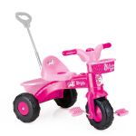 Prima mea tricicleta roz cu maner - Unicorn PlayLearn Toys