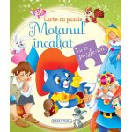 Carte cu puzzle - Motanul incaltat PlayLearn Toys