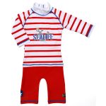 Costum de baie SeaLife red marime 98- 104 protectie UV Swimpy for Your BabyKids
