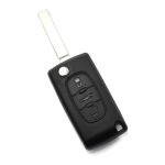 Citroen / Peugeot 307 - Carcasa tip cheie briceag 3 butoane, lama VA2-SH3, cu suport baterie, buton portbagaj Best CarHome