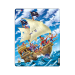 Puzzle Maxi Pirati pe mare, 30 piese, Larsen EduKinder World