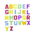 Set litere si cifre acrilic colorat transparent, +3 ani, Masterkidz EduKinder World