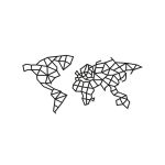 Puzzle 3D decorativ WORLD MAP din lemn 324 piese @ EWA EduKinder World