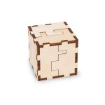 Set constructie mini cu mecanism Puzzle 3D JIGSAW CUBE-3D din lemn 24 piese @ EWA EduKinder World