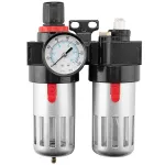 Filtru dezumidificare, decantor 1/2" cu reductor de presiune si lubrificator NEO TOOLS 14-734 HardWork ToolsRange