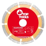 Disc diamantat 125x22,2mm segmentat TOP TOOLS 61H325 HardWork ToolsRange