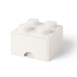 LEGO Cutie depozitare LEGO 2x2 cu sertar, alb Quality Brand