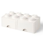LEGO Cutie depozitare LEGO 2x4 cu sertare, alb Quality Brand