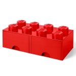 LEGO Cutie depozitare LEGO 2x4 cu sertare, rosu Quality Brand