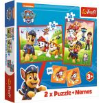 PUZZLE TREFL 2IN1 MEMO PATRULA CATELUSILOR ECHIPA IN ACTIUNE SuperHeroes ToysZone