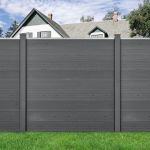 [neu.holz] Gard AAWP-9902, 183 x 531 cm, lemn/plastic, gri HausGarden Leisure