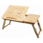 Masa pentru laptop, Artool, pliabila, lemn, natur, 60x30x37 cm GartenVIP DiyLine